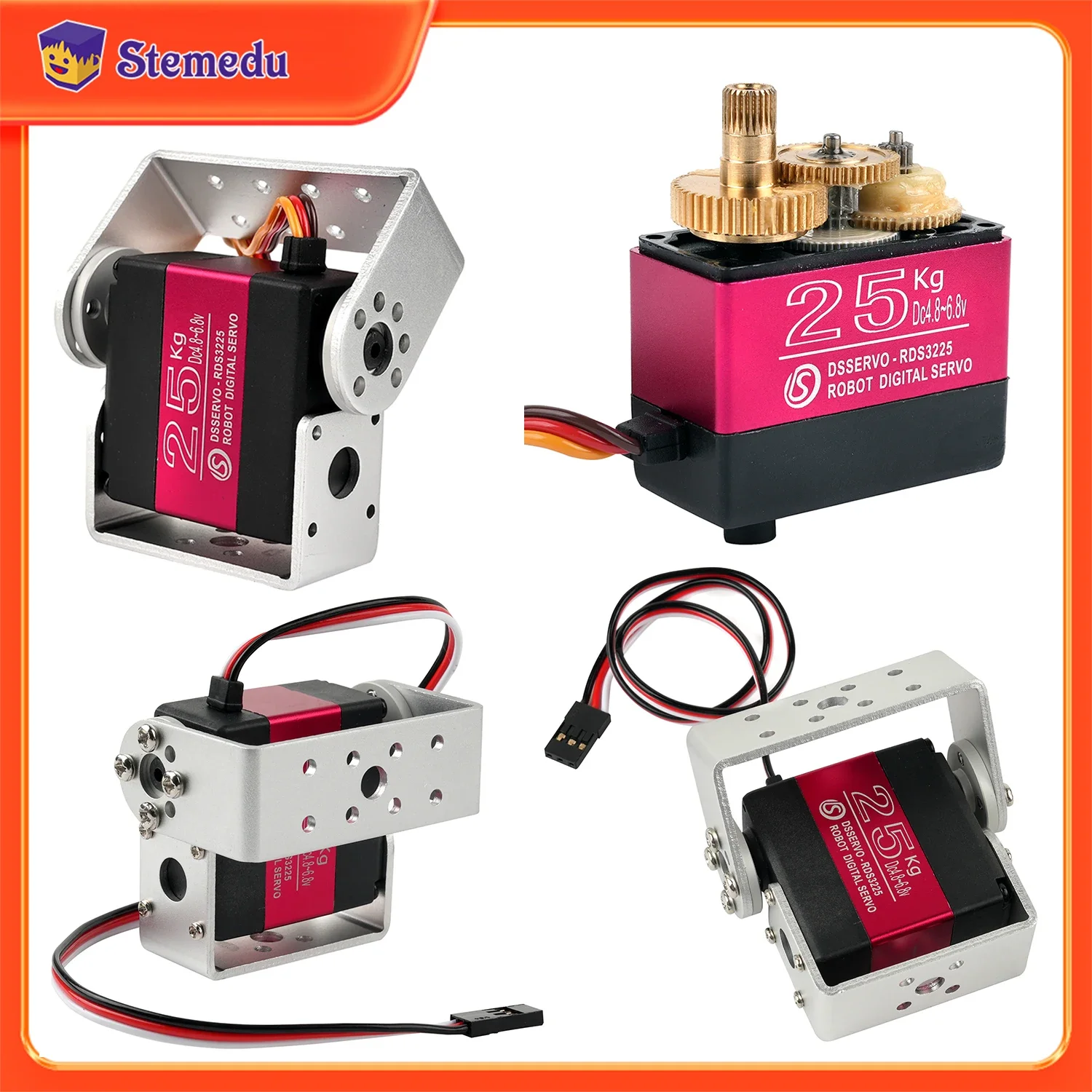 Servo Bracket - 25kg robô digital servo alto torque