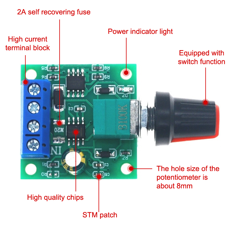 Controlador de Velocidade de M - Dc Motor 12V avaliação e preço