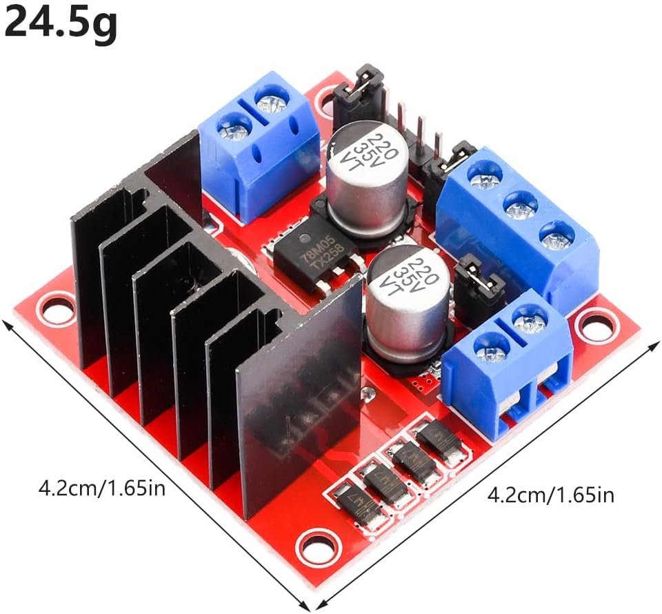 Módulo de placa de driver l298 - Motor Driver L298N avaliação e preço