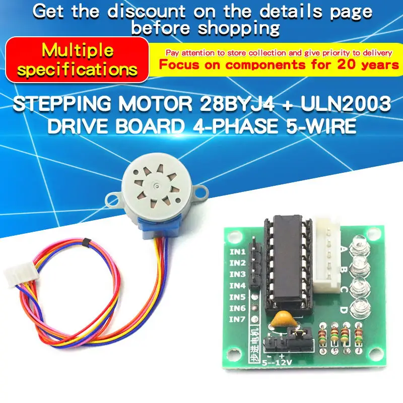 1 peça 28byj4 motor de passo u - Uln2003 Driver avaliação e preço