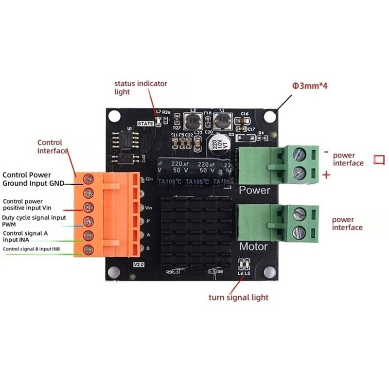 Módulo de Driver de Motor DC d - Motor Driver Module avaliação e preço